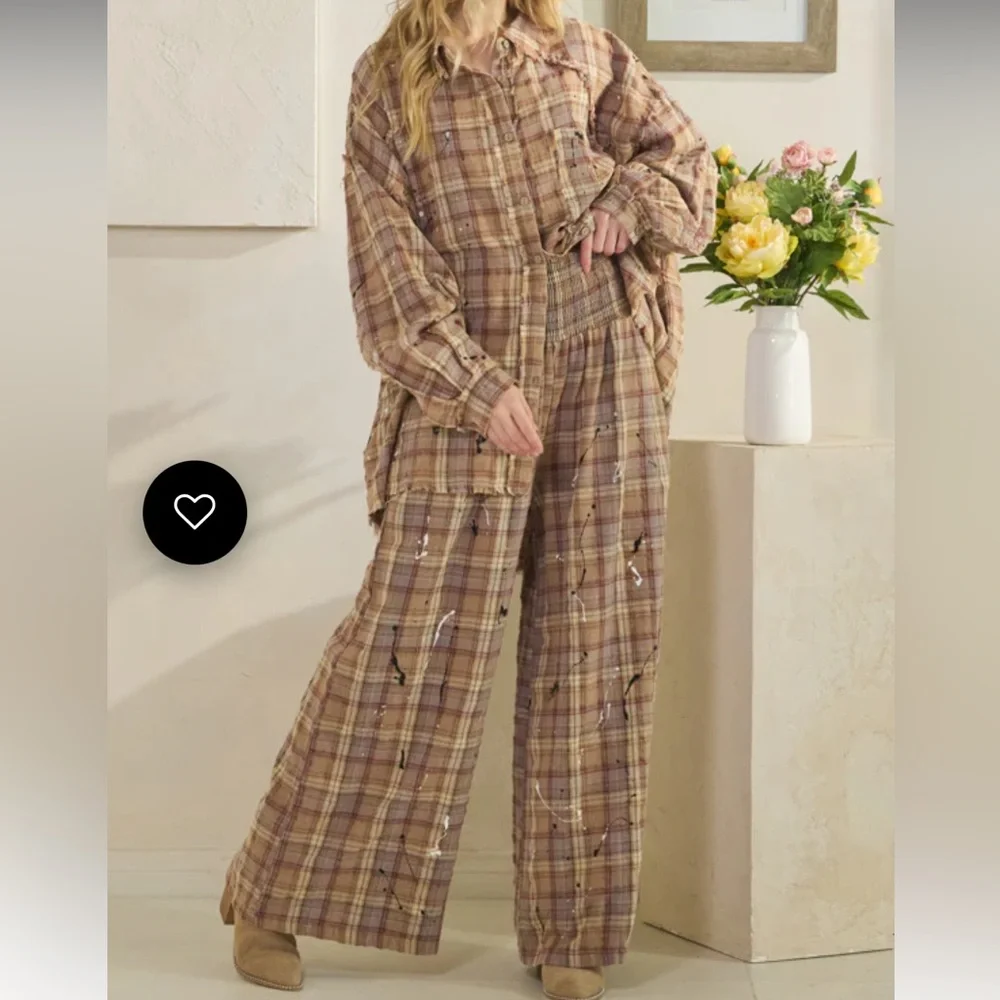 Oli & Hali Plaid Pants - Picture 6 of 6